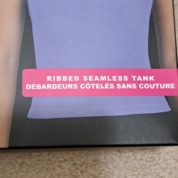 Reflex Ribbed Tanks 3 Pack Women's Small Racer Back Seamless Tan Purple New! - Picture 6 of 10